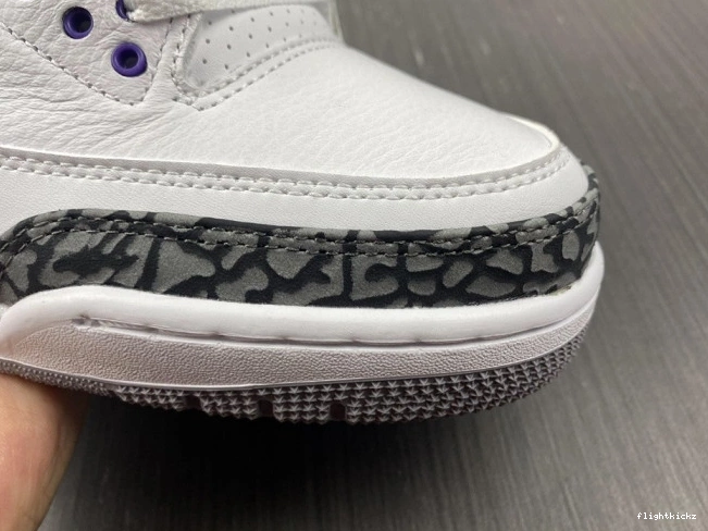 Jordan Retro CT8532-105 3 Air 'Dark Iris' 1127